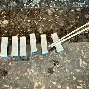 Chopstick Holder Japanese
Style Ceramic  Chopsticks Rest Set 6